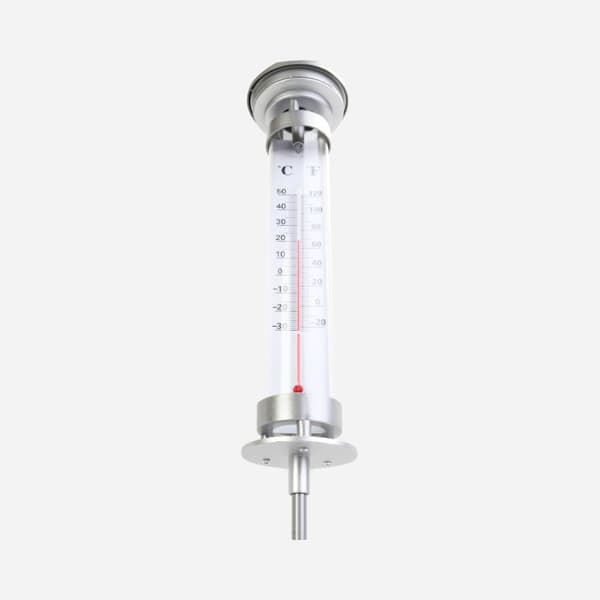 GOLIAT LED-belyst solcellstermometer för trädgården