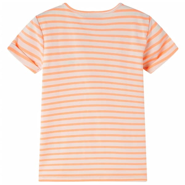Børne-T-shirt, neonorange, 128