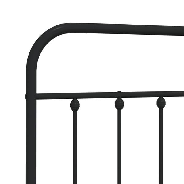 vidaXL metalsengegavl sort 140 cm