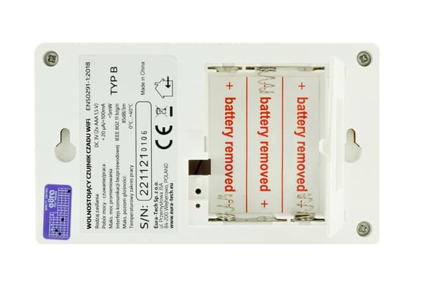 Kolmonoxidsensor Fristående Wifi Tuya App 85dB