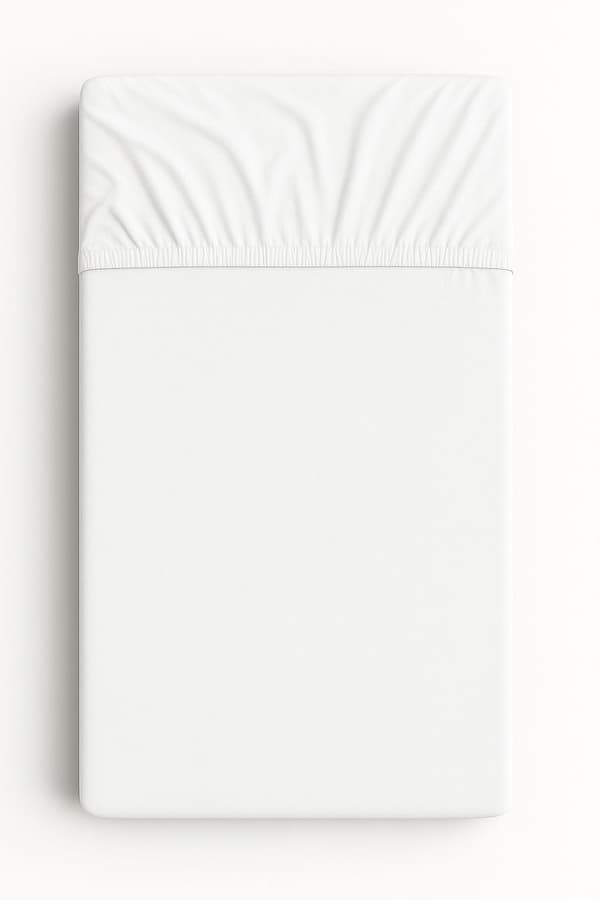 Bomuldslagner til tremmeseng 120x60 cm - hvid