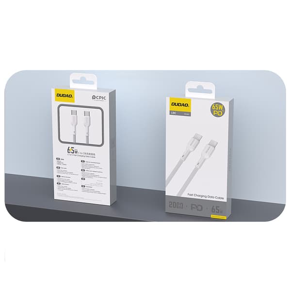 USB-C 65W 2m Kaapeli - Valkoinen