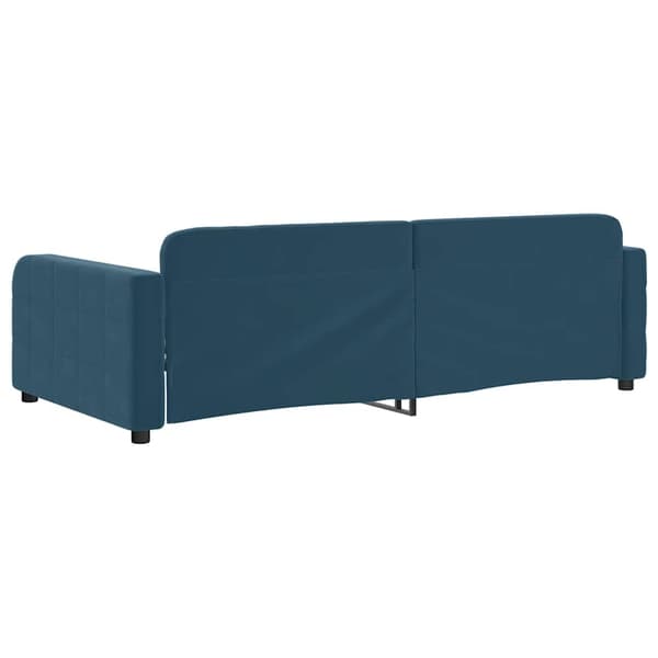 vidaXL Bäddsoffa blå 90x200 cm klädd i sammet