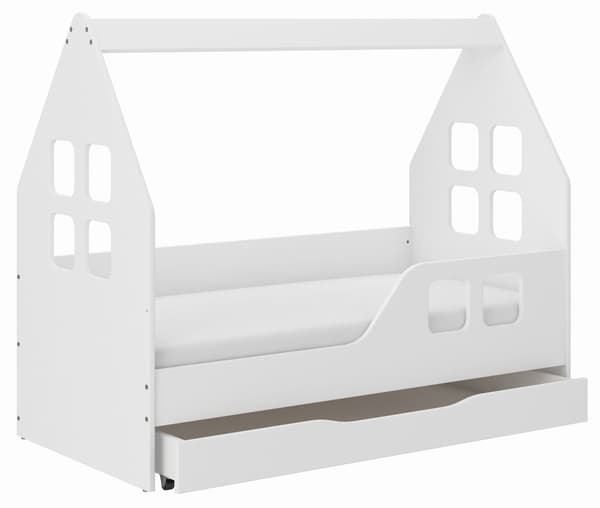 Barnsäng HOUSE med låda 140x70 HÖGER