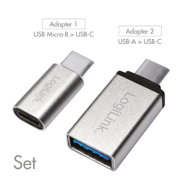 USB-C til USB-A/Micro-USB konverter - Stikadaptersæt + højhastighedstransmission