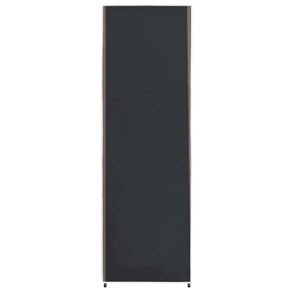vidaXL garderobeskab, sort, 87 x 49 x 159 cm, stof