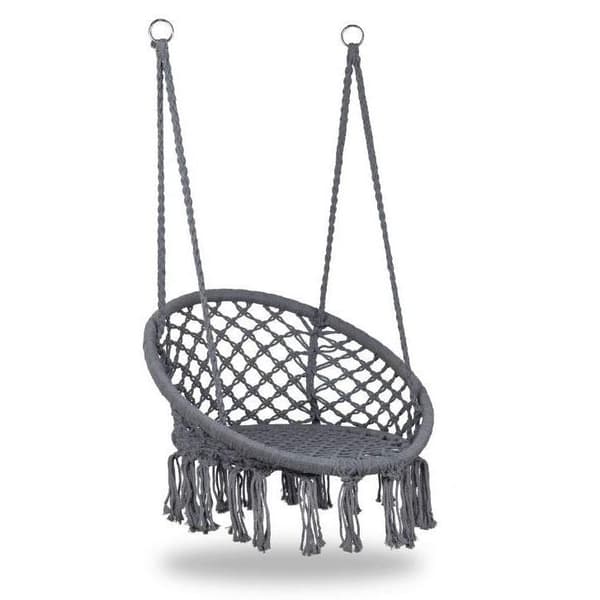 Stork's Nest gyngestol i haven, Boho, 120 cm - grå