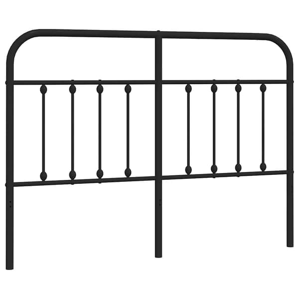 vidaXL metalsengegavl sort 150 cm