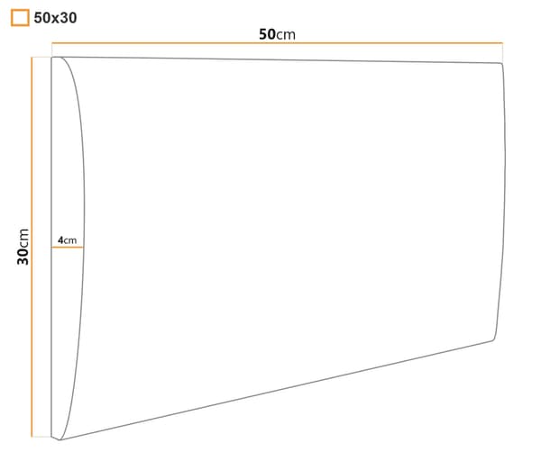 Verhoiltu paneeli 50x30 Mono 244 (Harmaa)