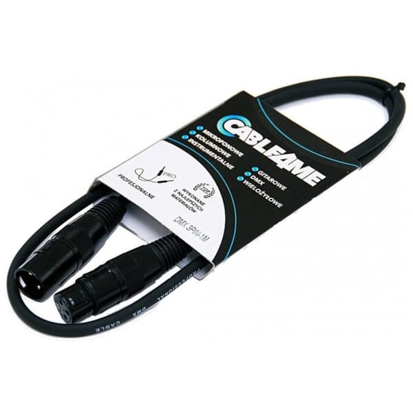 CABLE4ME kabel DMX 3-pin 1m til lys