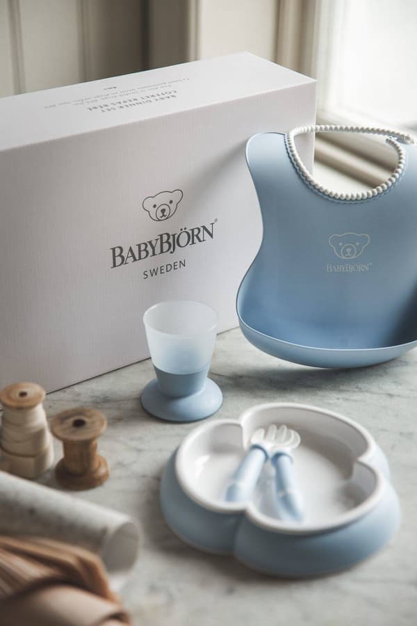 BABYBJÖRN - Middagssæt - Pulverblå