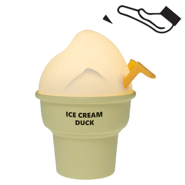 Natlampe til børn Yellow Duck Silikone + USB-kabel Touch 1W