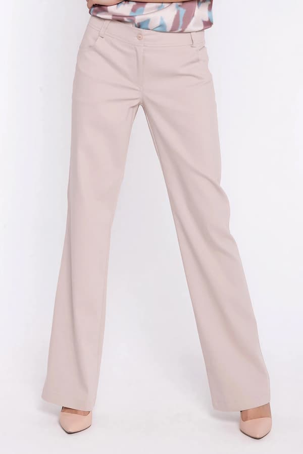 Bootcut-jeans - beige 36