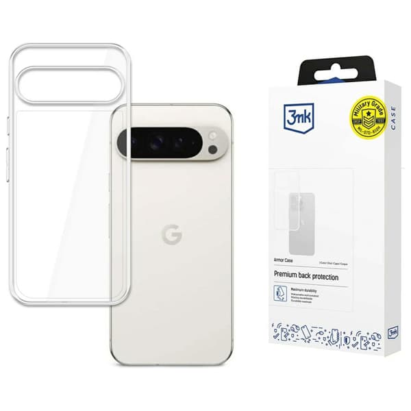 3MK Armor-skal till Google Pixel 9 Pro XL, transparent
