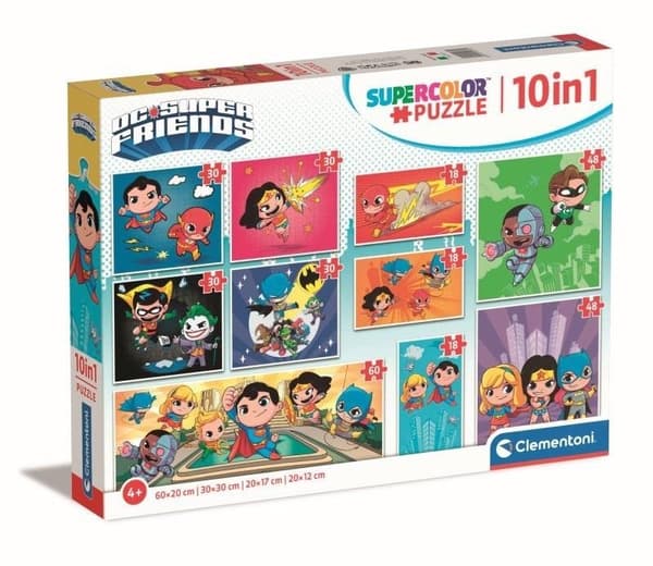 Palapeli 10in1 Super Color DC Comics