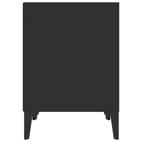 vidaXL sengebord sort 40x35x50 cm