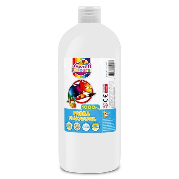 Hvid plakatmaling 1000ml