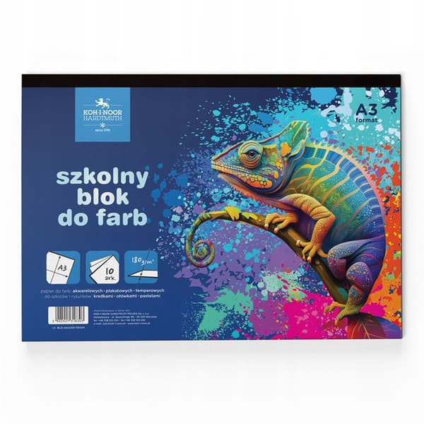 SKOLMÅLARBLOCK A4/16 SIDOR 180G. KAMELEON 8310