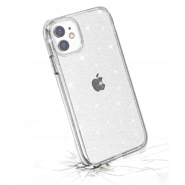 Fodral till IPHONE 11 GLITTER SHINE BAKSKORT + GLAS