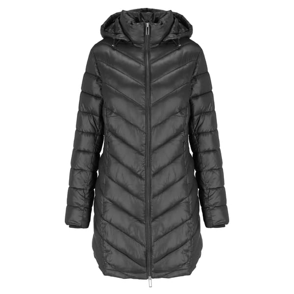KNÄLÅNG QUILTAD JACKET FÖR DAMMER, ÖVERGÅNGSJACKA