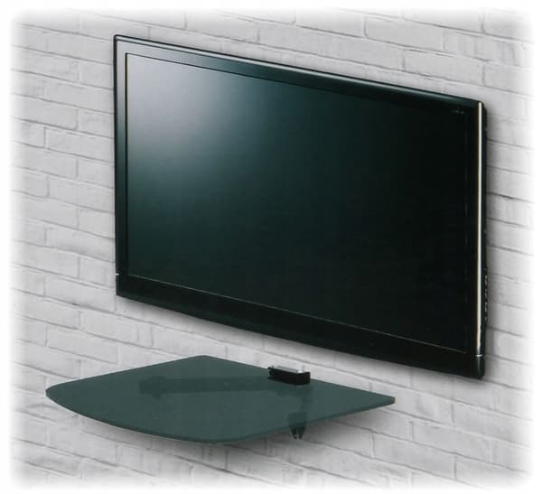 ONE 350x220 Red Eagle RTV glashylde til TV. Sort