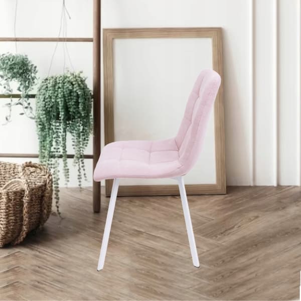 Klädd matsalsstol VERMONT rosa