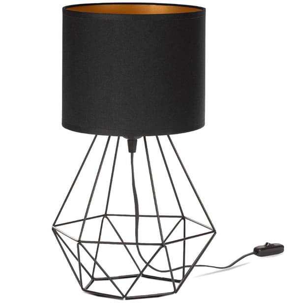 Tornado ASB lampe sort-guld