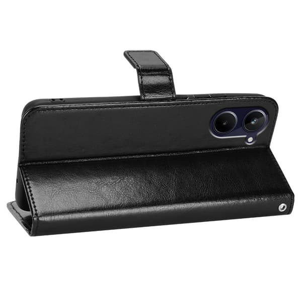 Realme 10 4G Flipfodral, Splitläder, Svart
