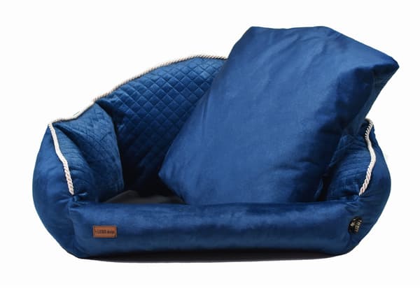 Charlotte marineblå sofa M - 80 cm x 70 cm