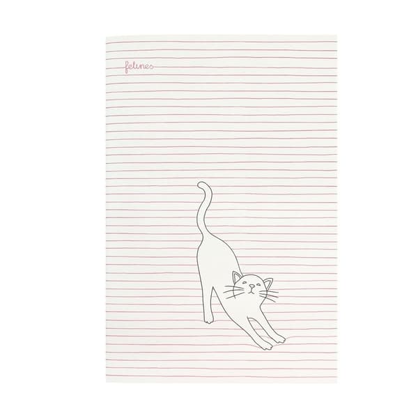 Mellemstor notesbog - Stay Pawsitive (lyserød)
