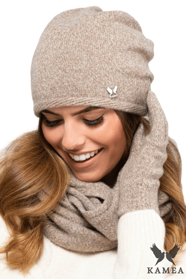 ANNA damehat, mørk beige