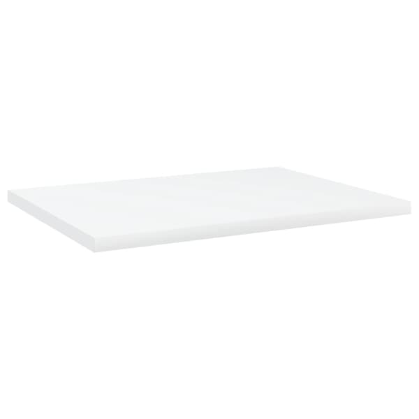 vidaXL bogreoler, 4 stk., hvide, 40x30x1,5 cm, spånplade