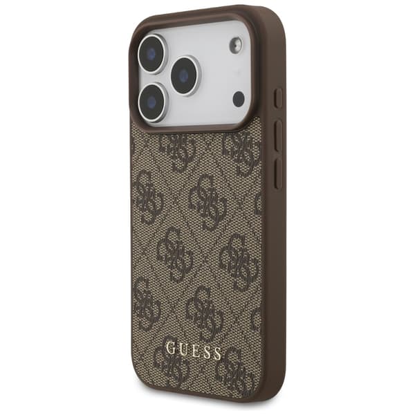 Guess 4G Classic-cover til iPhone 17 Pro, brunt