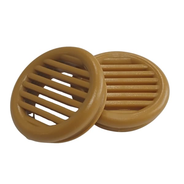 Ventilationsåbning til møbelskab fi35 i vaskeskind BEIGE 10 stk.