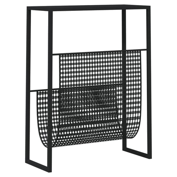 vidaXL avisstativ sort 35x15x45 cm stål