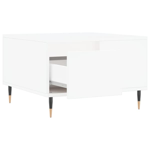 vidaXL Soffbord, Vitt, 55x55x36,5 cm, Träbaserat Material