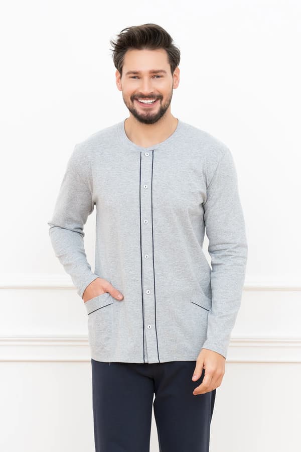 Alcest herr långärmad pyjamas, långbyxor XXL