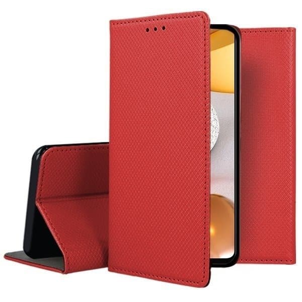 Etui til Samsung Galaxy A42 5G Magnet SMART BOOK RØD + Glas