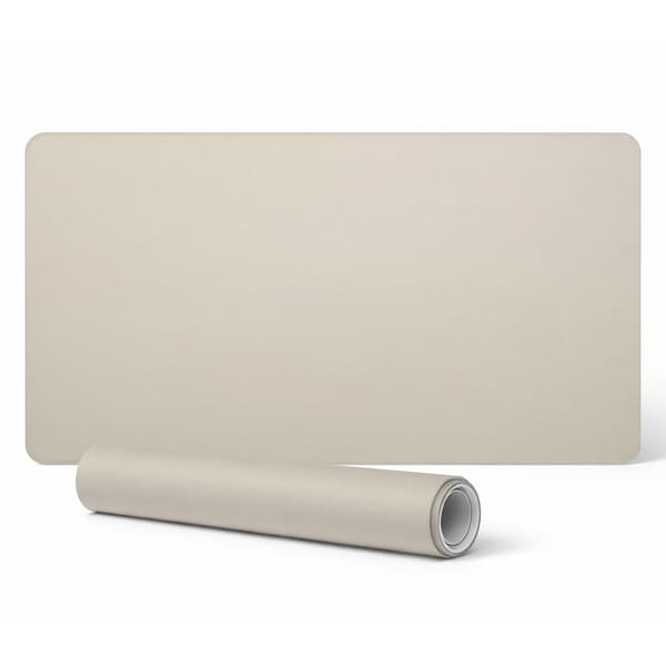 Antiglid skrivebordsmåtte med tryk, beige, 100x50 cm