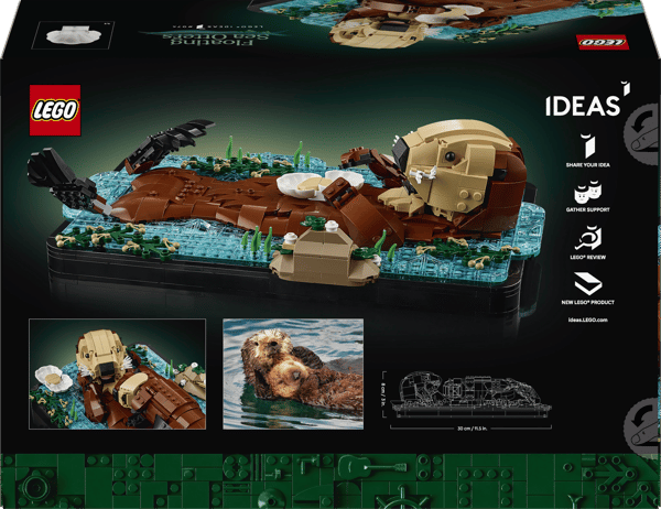 LEGO Ideas Simmande Uttrar 1234 Delar Set (21366)