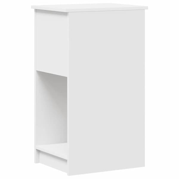 vidaXL Datorstativ med låda vit 35x45x77 cm