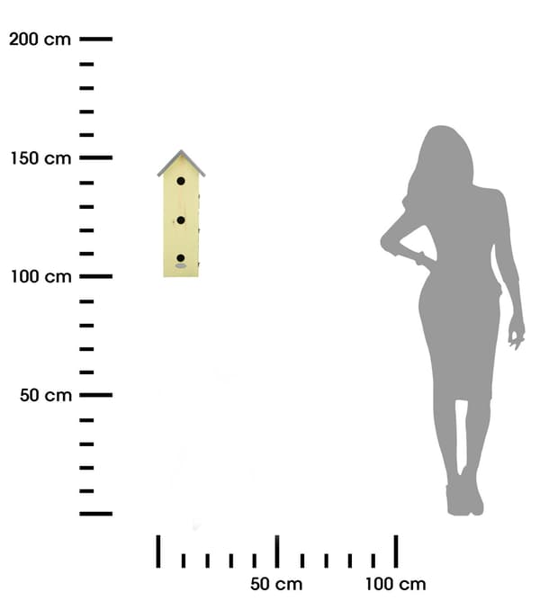 Fågelmatare, 3 nivåer, 51 cm