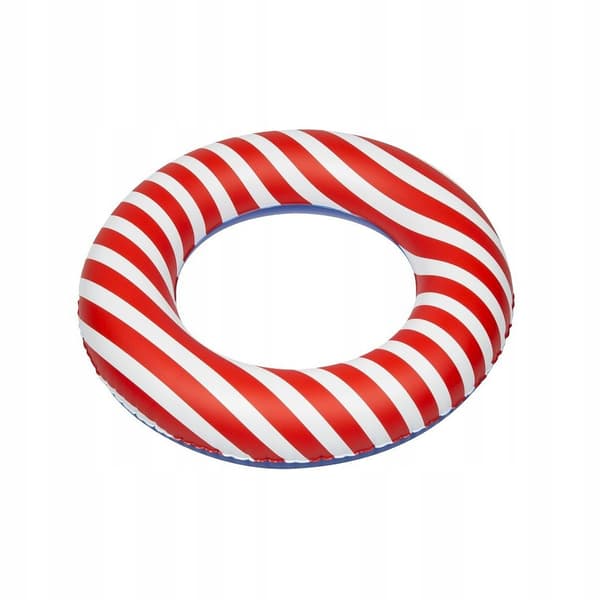 OPPUSTELIG RING 55CM RØDE STRIBER