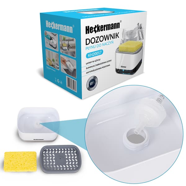 Heckermann KH20017 Køkkenvæskedispenser Hvid