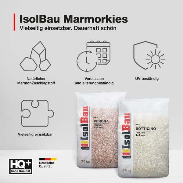 IsolBau Marmor Aggregat Marmorbitar Nero Ebano 1/4mm 25kg
