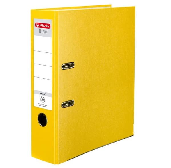 A4-kansio 8 cm PP keltainen Q-kansio