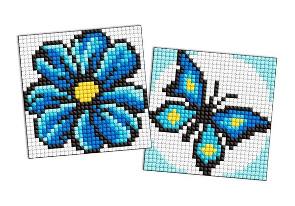 Diamantmosaik Børnemagnet - Blå Farve