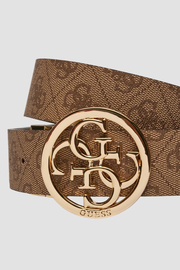 Guess Brunt Vendbart Monogrambælte til Dame Noelle REV H35 M