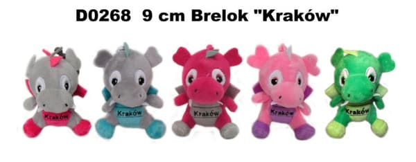 Drake nyckelring "Krakow" 9cm MIX
