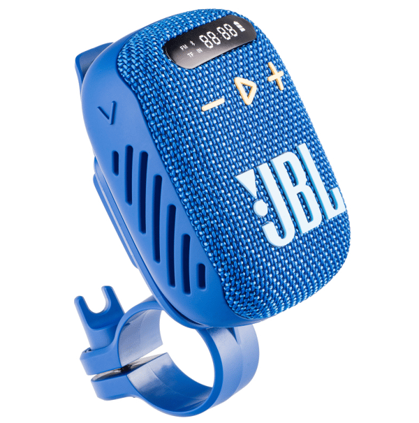 Bluetooth+FM-kaiutin JBL Wind 3 5W Vedenpitävä + Pyörä-/Moottoriteline Sininen
